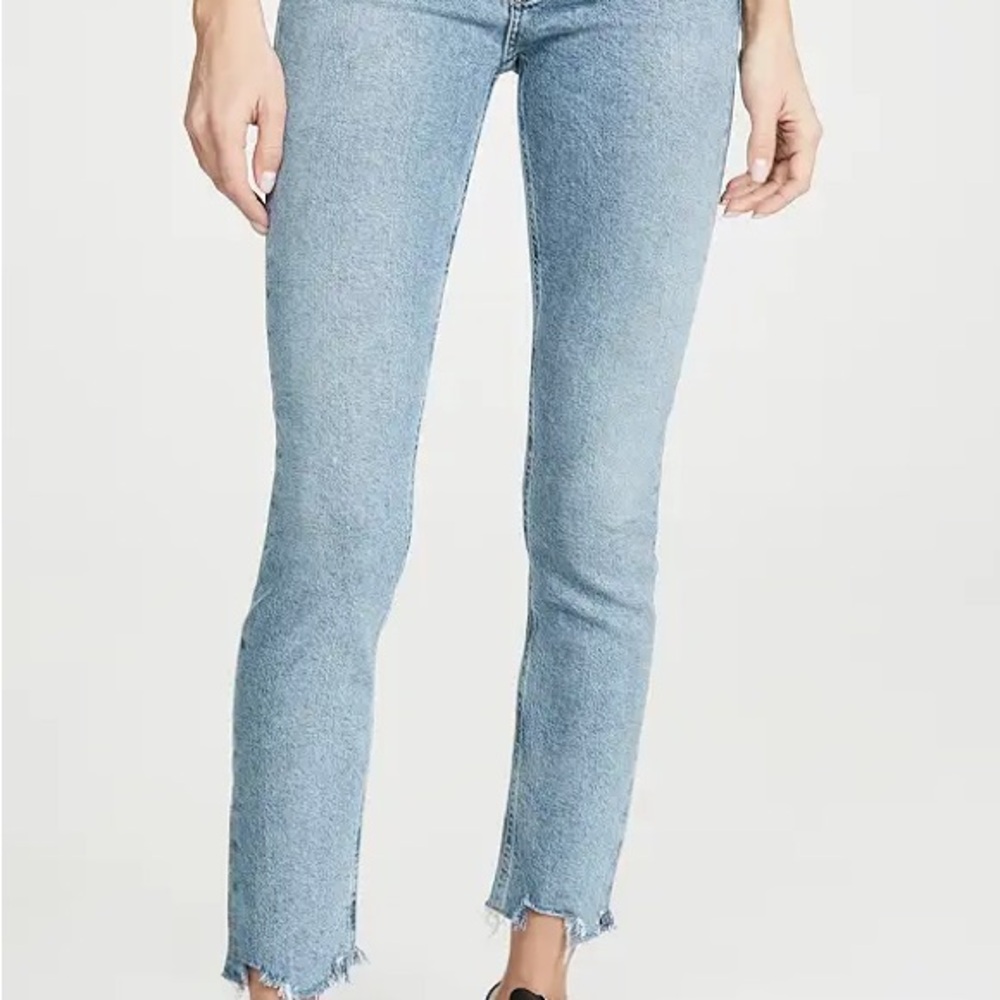 FRAME le high straight jeans